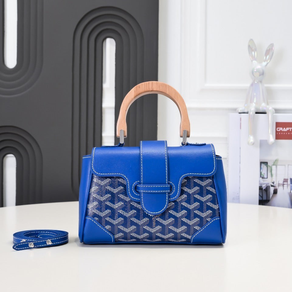 Collection Goyard – Mini Sac Structuré à Anse Bois (12 Couleurs Disponibles)