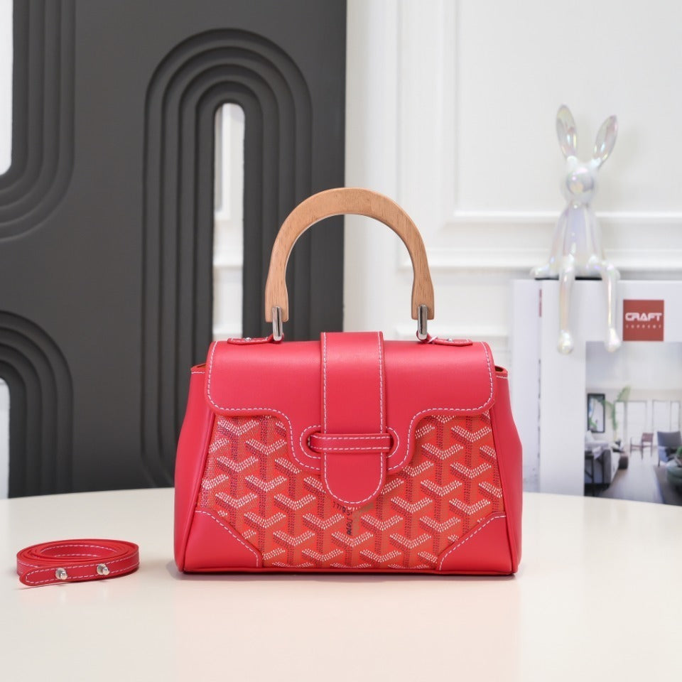 Collection Goyard – Mini Sac Structuré à Anse Bois (12 Couleurs Disponibles)