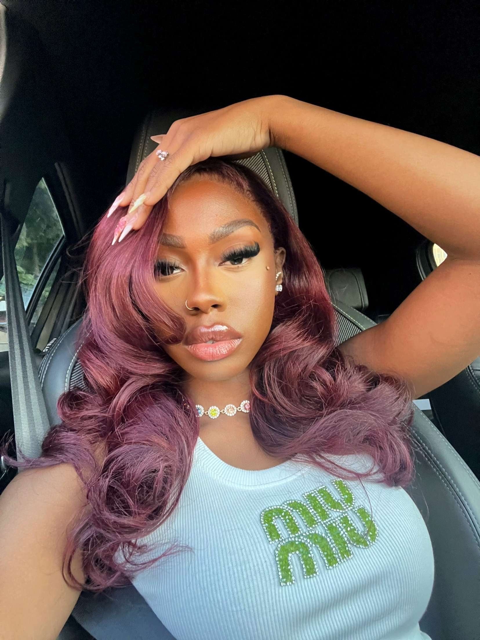 DÉBARDEUR MUI MUI AVEC LOGO BRODÉ VERT