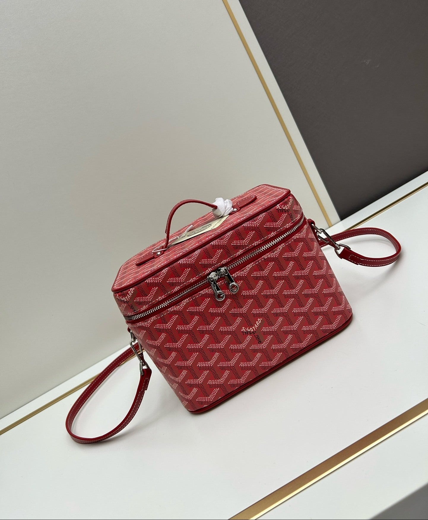 Collection Goyard – Vanity Bag Bandoulière Motif Goyardine (21×15×14 cm)