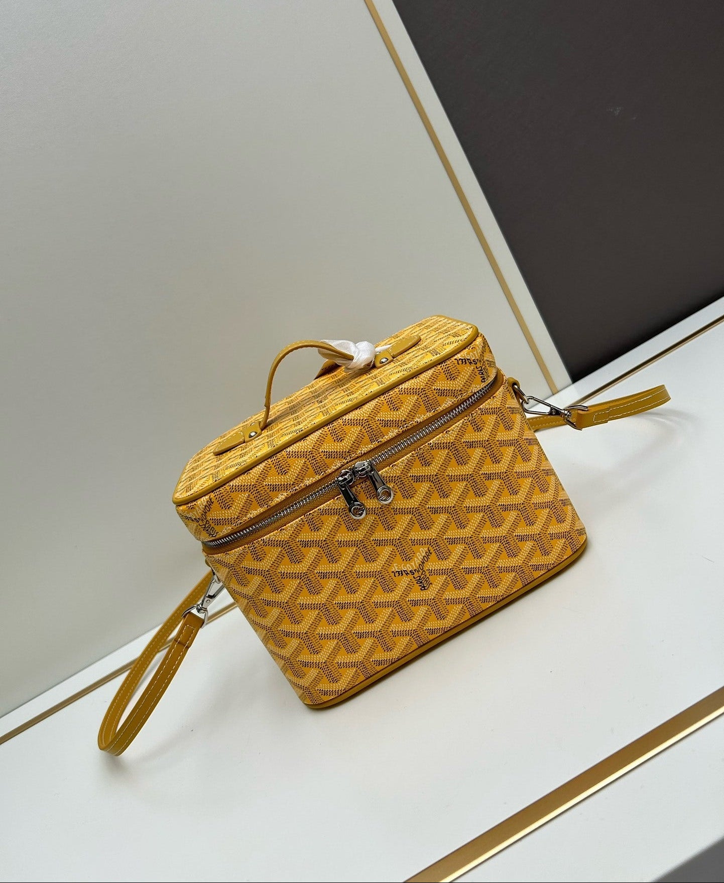 Collection Goyard – Vanity Bag Bandoulière Motif Goyardine (21×15×14 cm)
