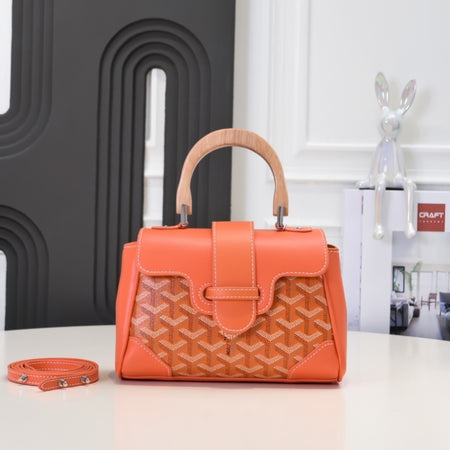 Collection Goyard – Mini Sac Structuré à Anse Bois (12 Couleurs Disponibles)