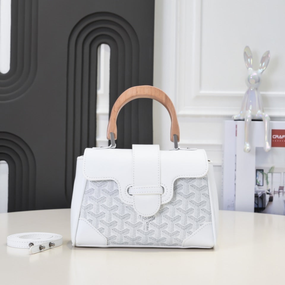 Collection Goyard – Mini Sac Structuré à Anse Bois (12 Couleurs Disponibles)